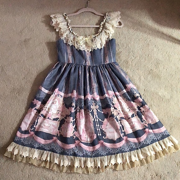 Sa Majeste La Rose Jumper Skirt Dress - Picture 2 of 12